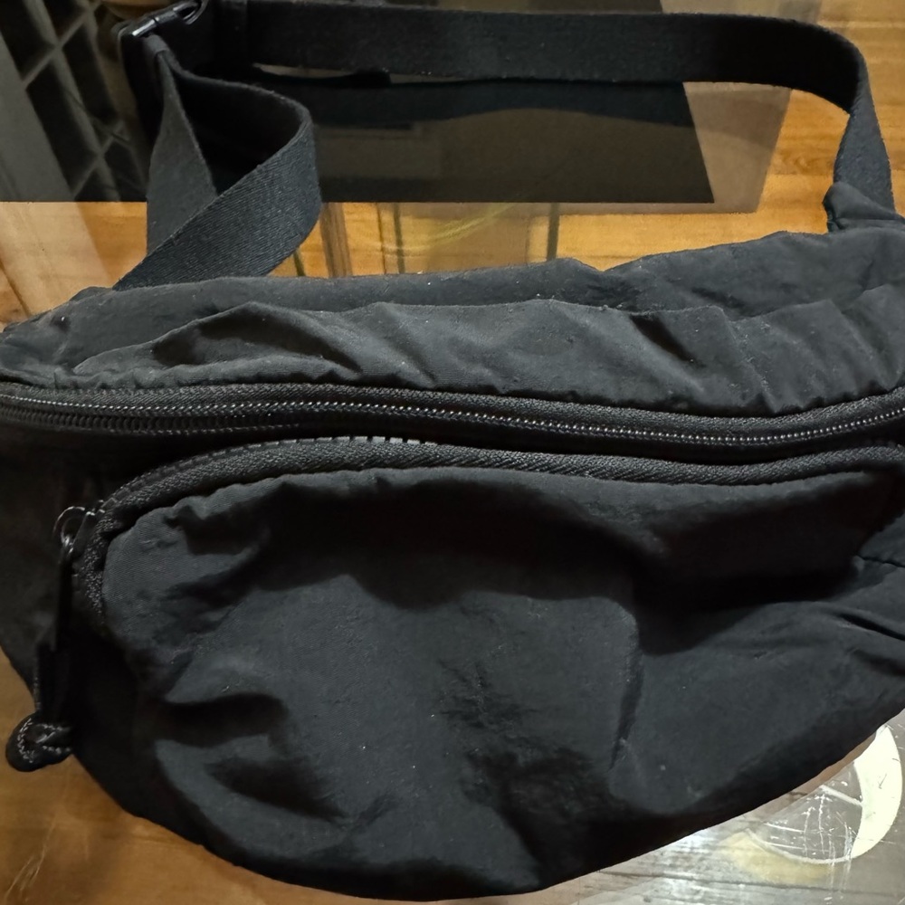Black Unisex Waist Bag
